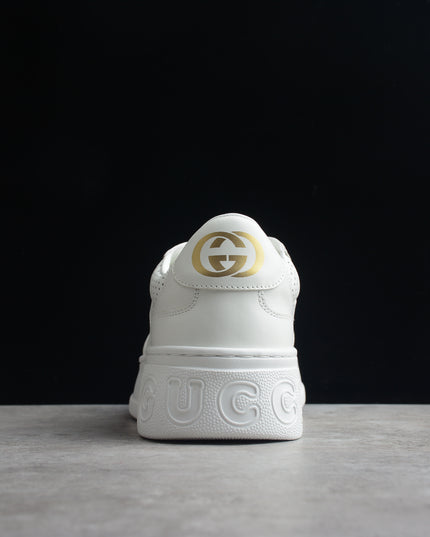 Gucci Monogram Perforated White Sneakers