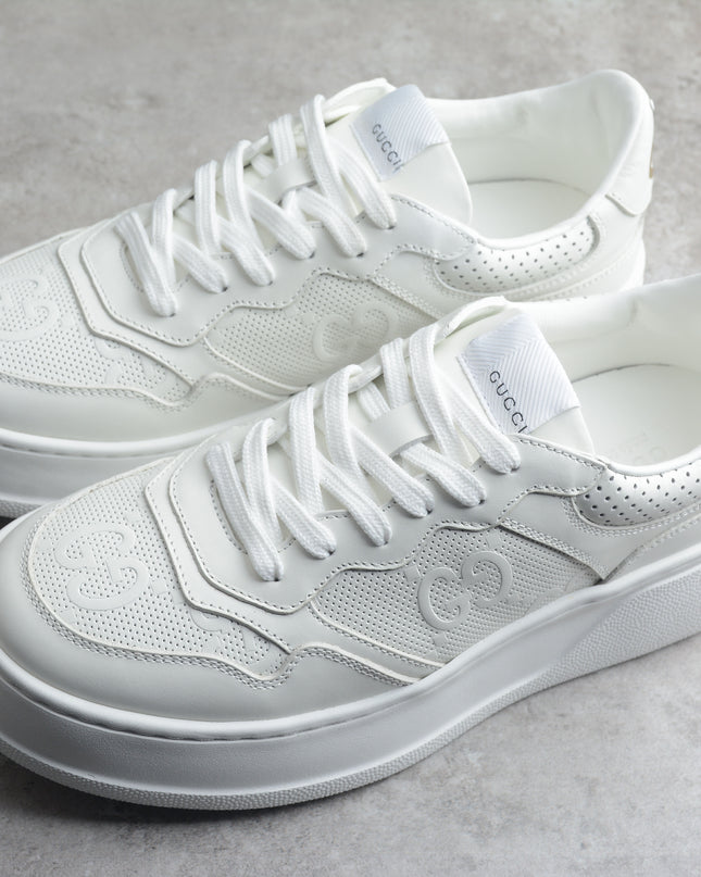 Gucci Monogram Perforated White Sneakers