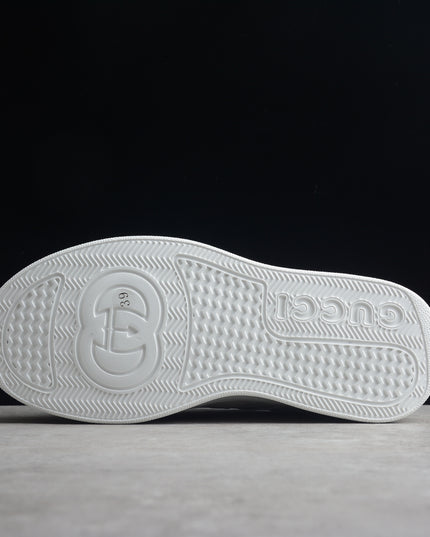 Gucci Monogram Perforated White Sneakers