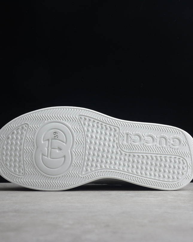 Gucci Monogram Perforated White Sneakers