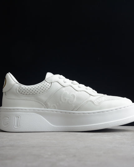 Gucci Monogram Perforated White Sneakers