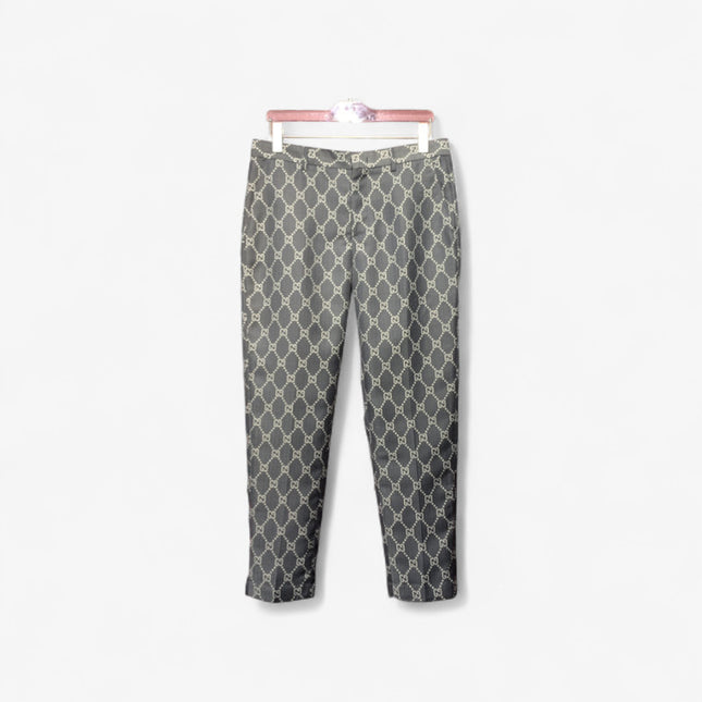 Gucci Monogram Slim-Fit Trousers – Grey GG Supreme