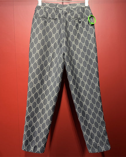 Gucci Monogram Slim-Fit Trousers – Grey GG Supreme