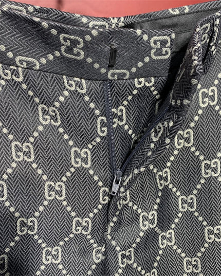 Gucci Monogram Slim-Fit Trousers – Grey GG Supreme