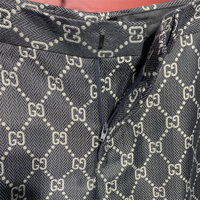 Gucci Monogram Slim-Fit Trousers – Grey GG Supreme