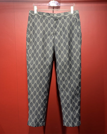 Gucci Monogram Slim-Fit Trousers – Grey GG Supreme