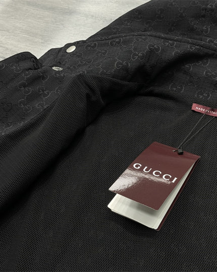 Gucci Monogram Technical Hooded Jacket – Black