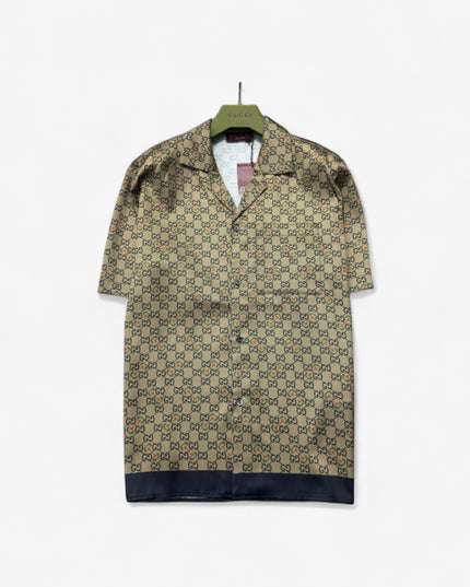 Gucci Multicolor GG Monogram Silk SweatShirt – Beige