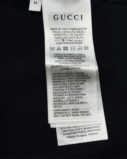 Gucci Navy Crewneck Knit Sweater