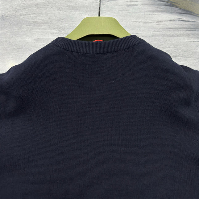 Gucci Navy Crewneck Knit Sweater