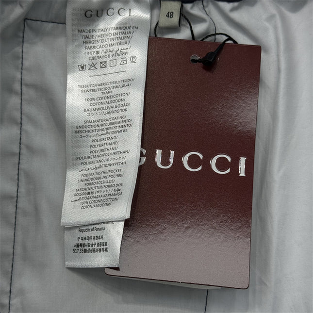 Gucci Navy Lightweight Nylon Pants