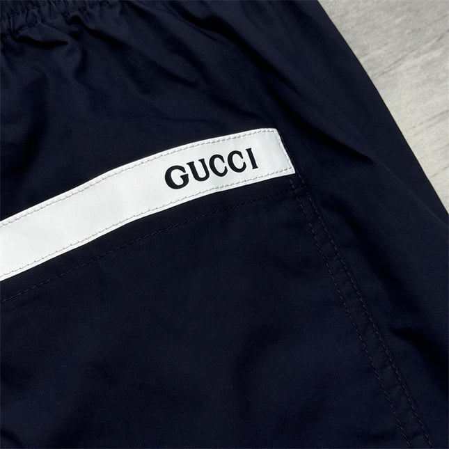 Gucci Navy Lightweight Nylon Pants