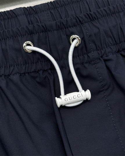 Gucci Navy Lightweight Nylon Pants
