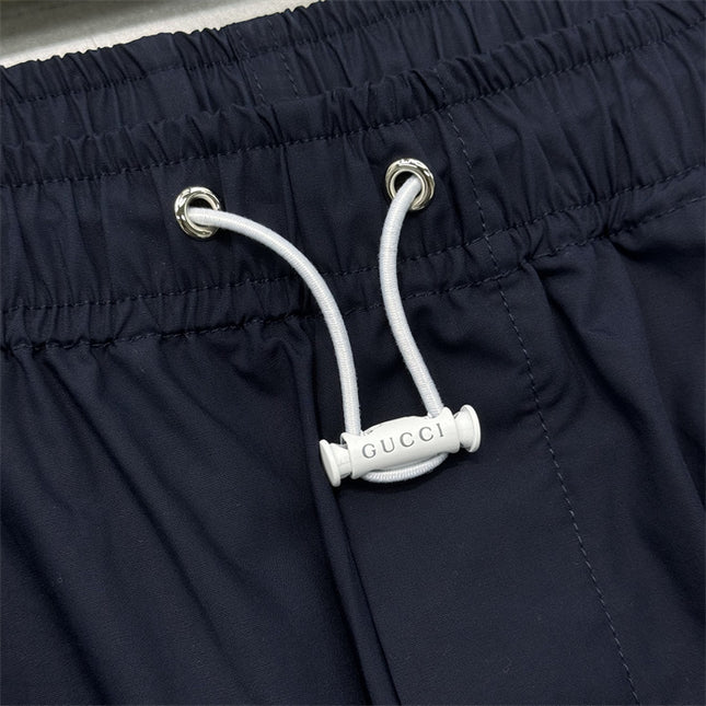 Gucci Navy Lightweight Nylon Pants