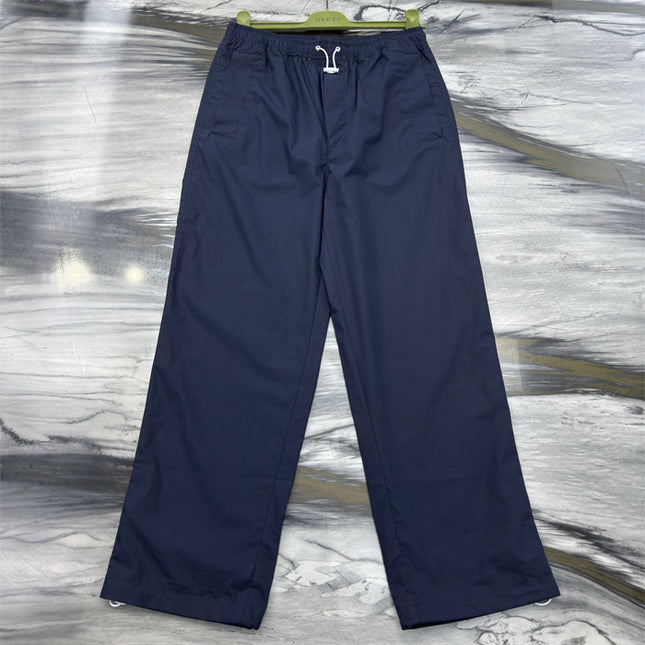 Gucci Navy Lightweight Nylon Pants