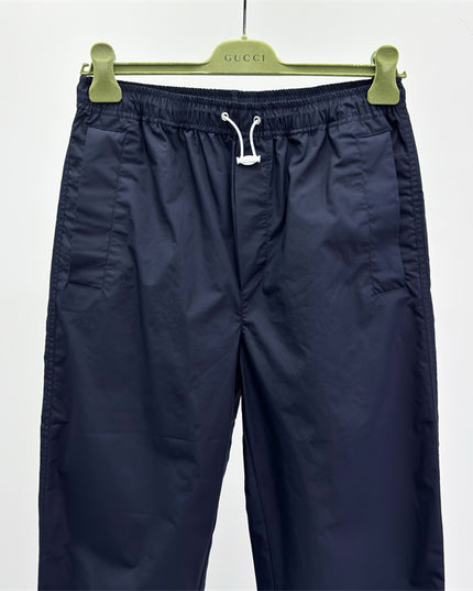 Gucci Navy Lightweight Nylon Pants