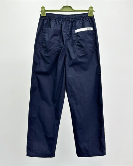 Gucci Navy Lightweight Nylon Pants