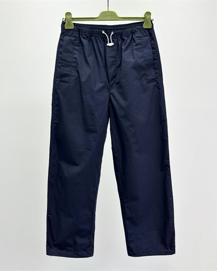 Gucci Navy Lightweight Nylon Pants