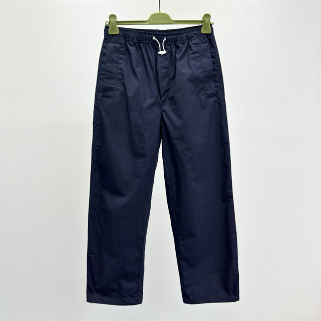 Gucci Navy Lightweight Nylon Pants