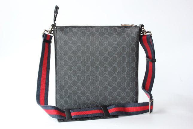 Gucci Night Courrier Messenger Bag 474137 - Black/grey