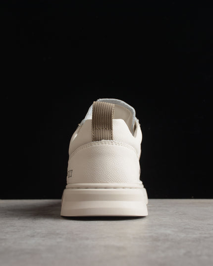 Gucci Off-White Elevated Sole Leather Sneaker