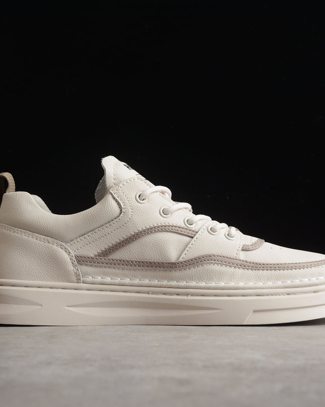 Gucci Off-White Elevated Sole Leather Sneaker