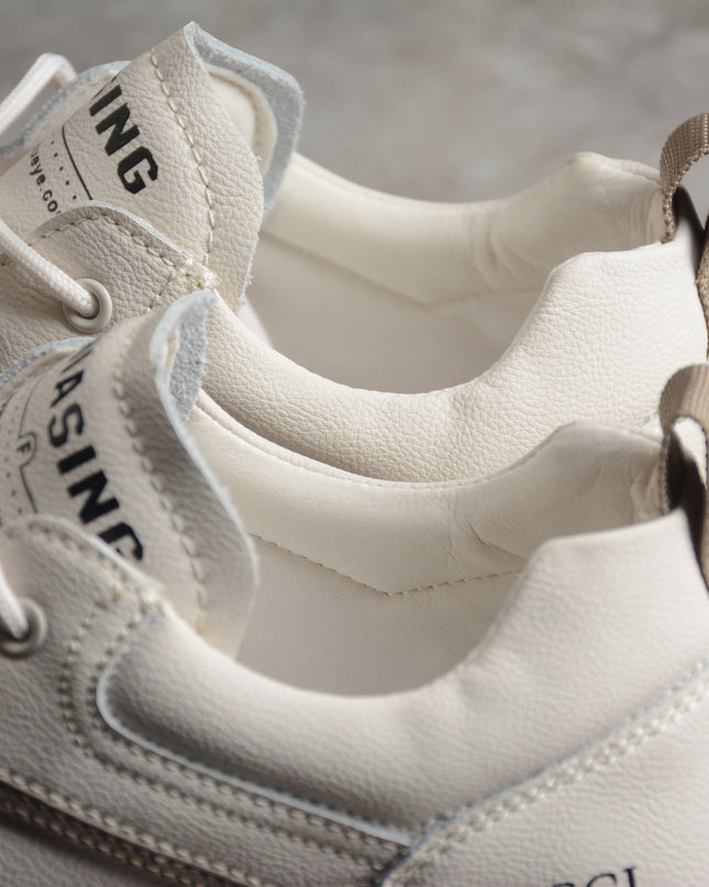 Gucci Off-White Elevated Sole Leather Sneaker
