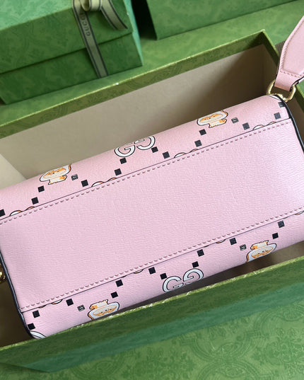 Gucci Ophidia Animal Print Mini Bag 724606
