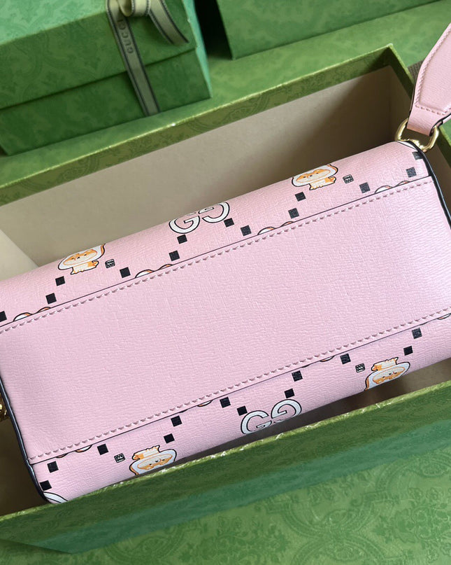 Gucci Ophidia Animal Print Mini Bag 724606