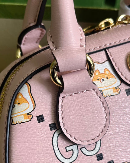 Gucci Ophidia Animal Print Mini Bag 724606