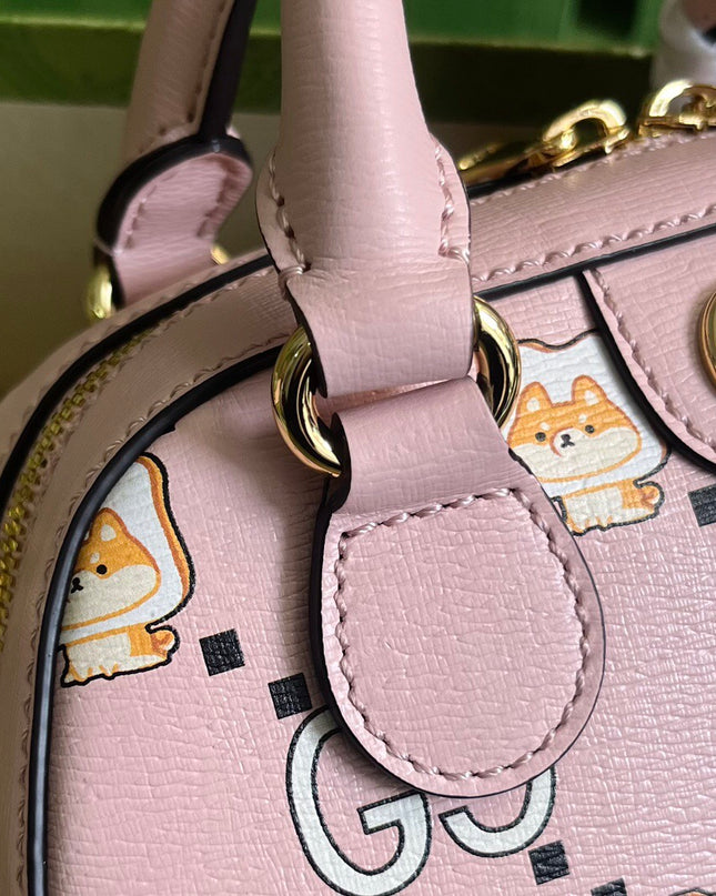 Gucci Ophidia Animal Print Mini Bag 724606