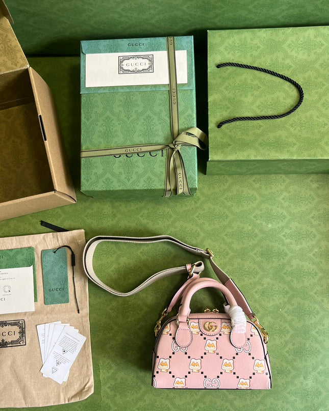 Gucci Ophidia Animal Print Mini Bag 724606
