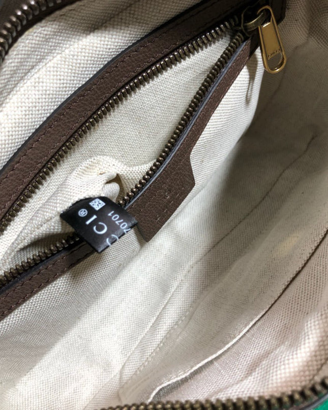 Gucci Ophidia Belt Bag 574796 – Web Stripe Canvas with Gold GG Logo