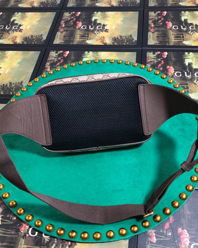Gucci Ophidia Belt Bag 574796 – Web Stripe Canvas with Gold GG Logo