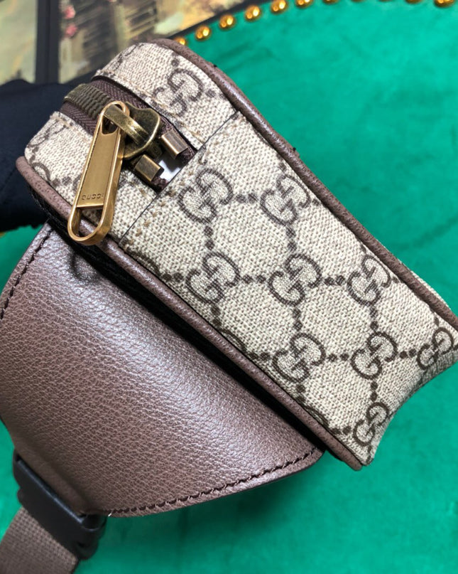 Gucci Ophidia Belt Bag 574796 – Web Stripe Canvas with Gold GG Logo