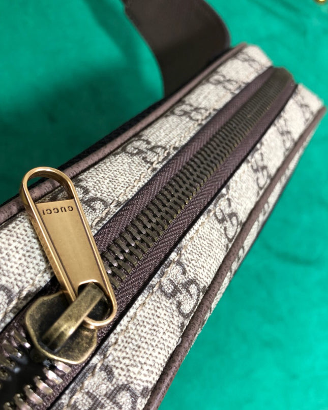 Gucci Ophidia Belt Bag 574796 – Web Stripe Canvas with Gold GG Logo