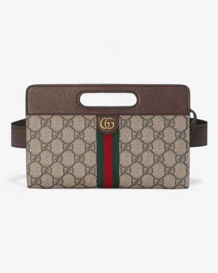 Gucci Ophidia Belt Bag 704196 – Brown GG Supreme Canvas