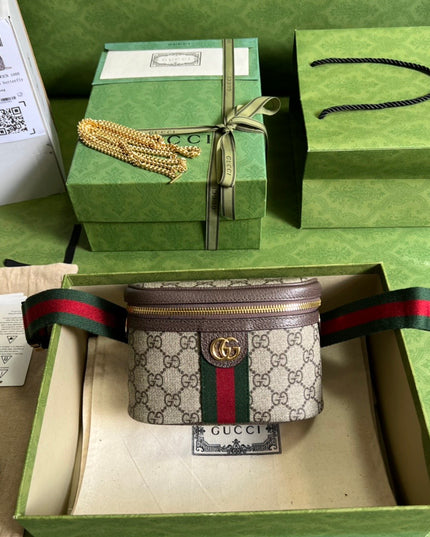 Gucci Ophidia GG Beauty Belt Bag – Top Zip & Chain Strap