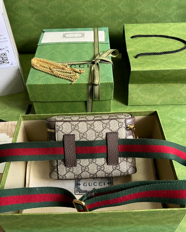 Gucci Ophidia GG Beauty Belt Bag – Top Zip & Chain Strap