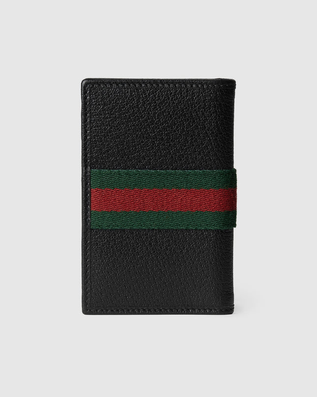 Gucci Ophidia Black Leather Long Card Case