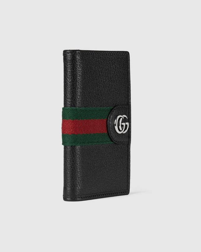 Gucci Ophidia Black Leather Long Card Case