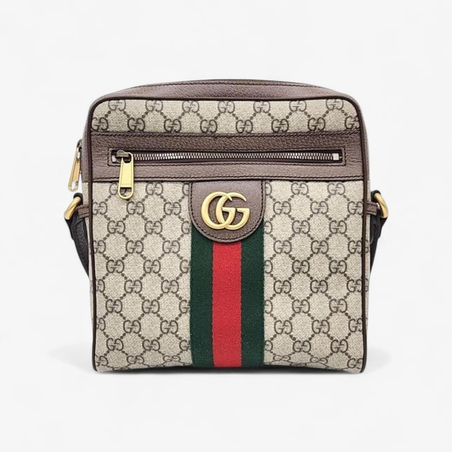 Gucci Ophidia GG Medium Messenger Bag – Beige/Ebony