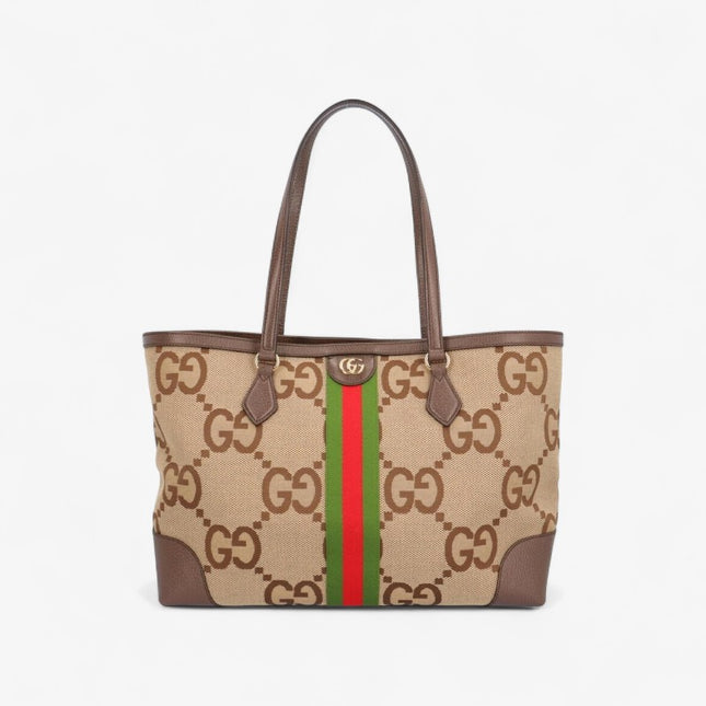 Gucci Ophidia Jumbo GG Medium Tote Bag – Beige/Brown