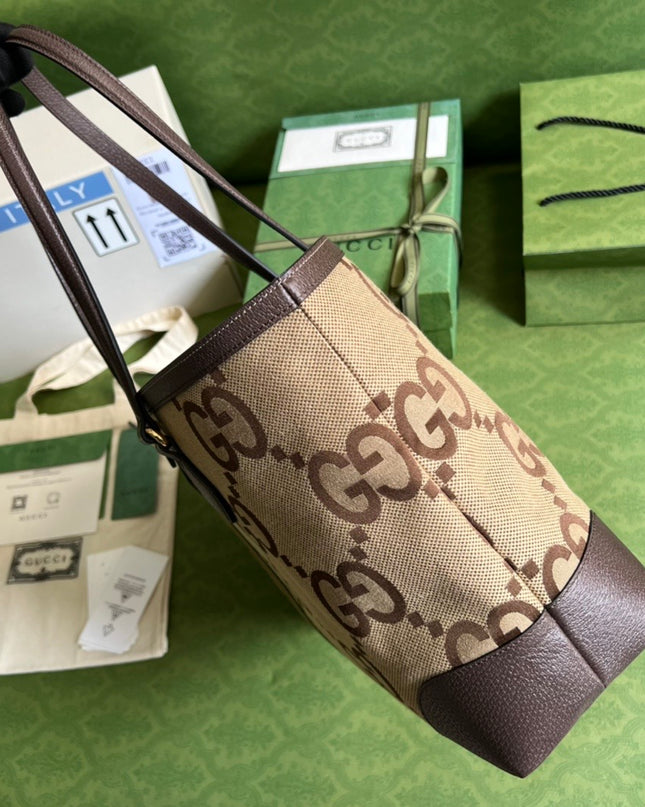 Gucci Ophidia Jumbo GG Medium Tote Bag – Beige/Brown