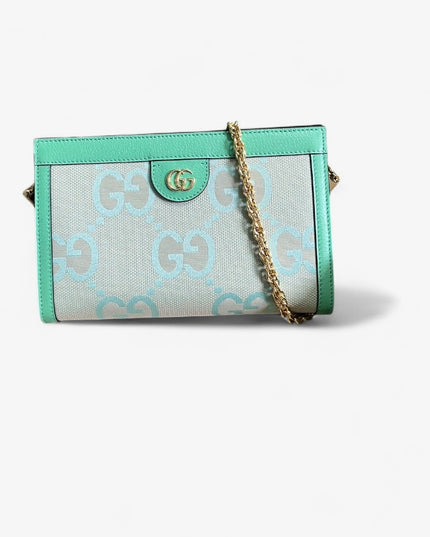 Gucci Ophidia GG Small Shoulder Bag – Aqua Green