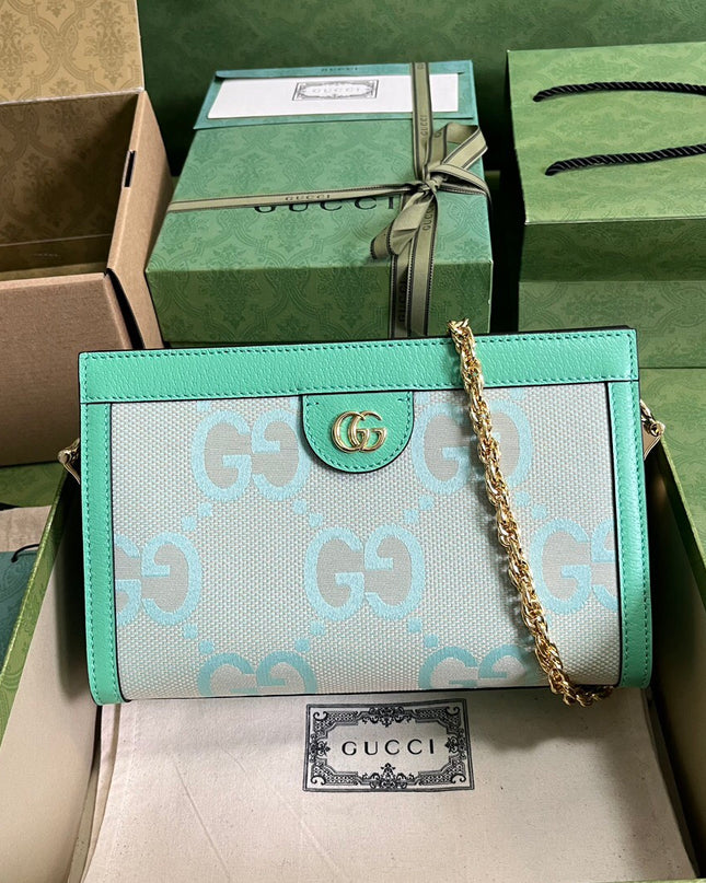 Gucci Ophidia GG Small Shoulder Bag – Aqua Green