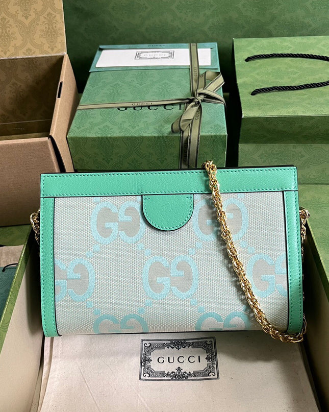 Gucci Ophidia GG Small Shoulder Bag – Aqua Green