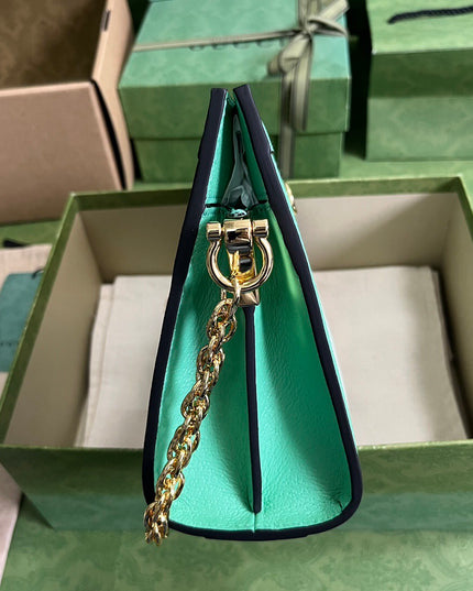 Gucci Ophidia GG Small Shoulder Bag – Aqua Green