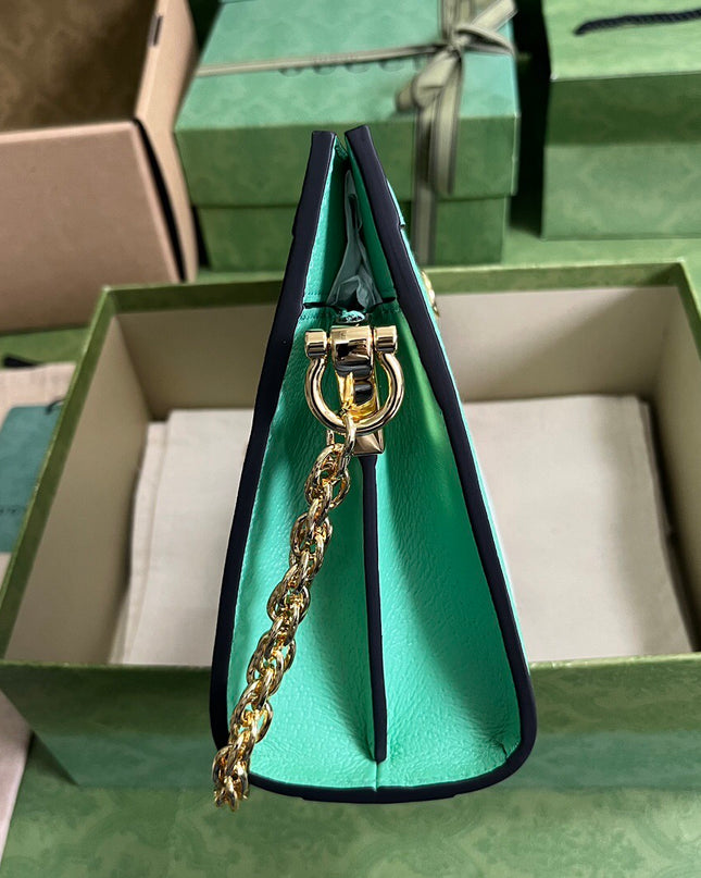 Gucci Ophidia GG Small Shoulder Bag – Aqua Green