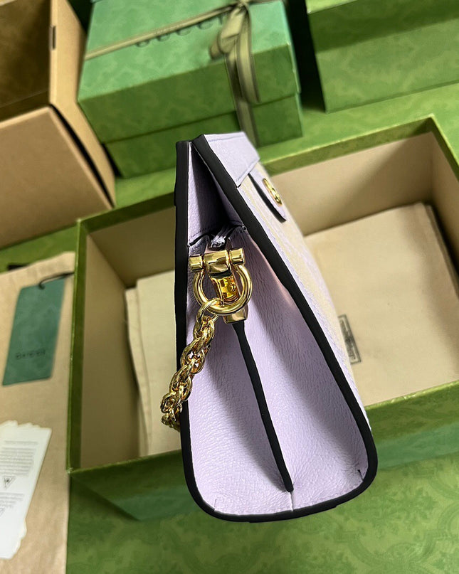 Gucci Ophidia GG Small Shoulder Bag – Lilac and Beige